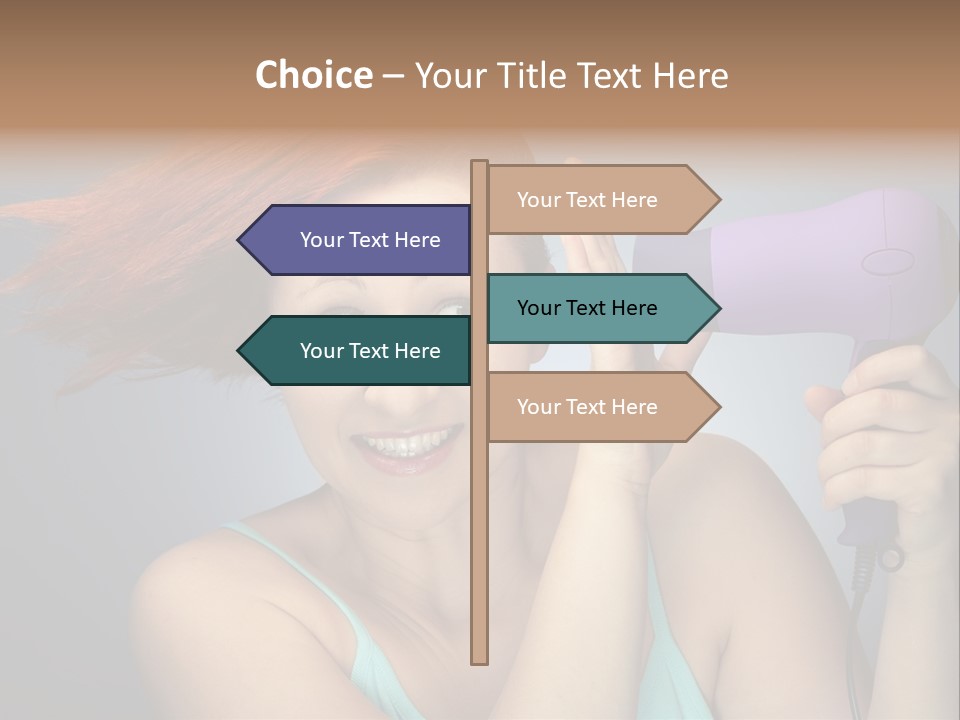 Color Cute Eye PowerPoint Template