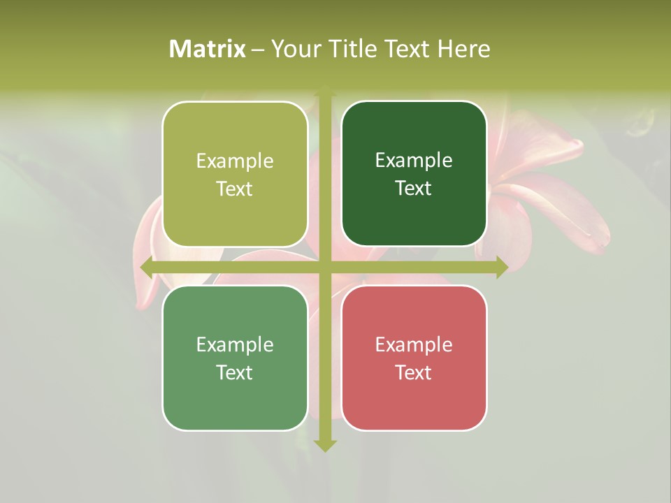 Plant Tropical Flower Selective Focus PowerPoint Template