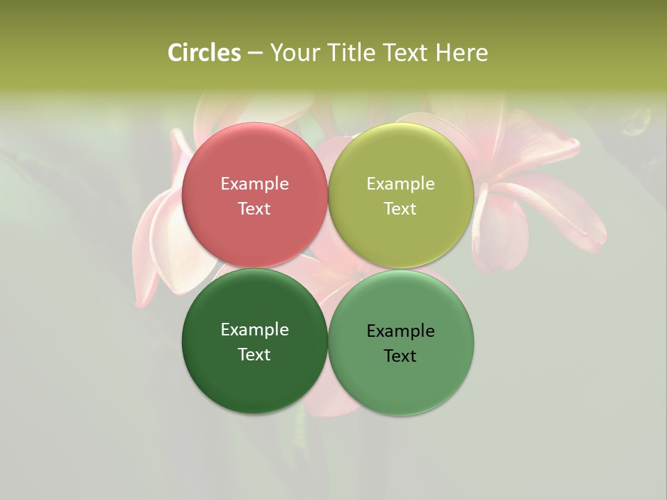 Plant Tropical Flower Selective Focus PowerPoint Template