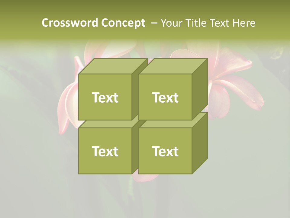 Plant Tropical Flower Selective Focus PowerPoint Template
