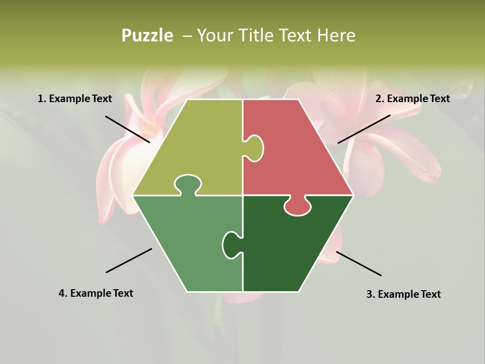 Plant Tropical Flower Selective Focus PowerPoint Template