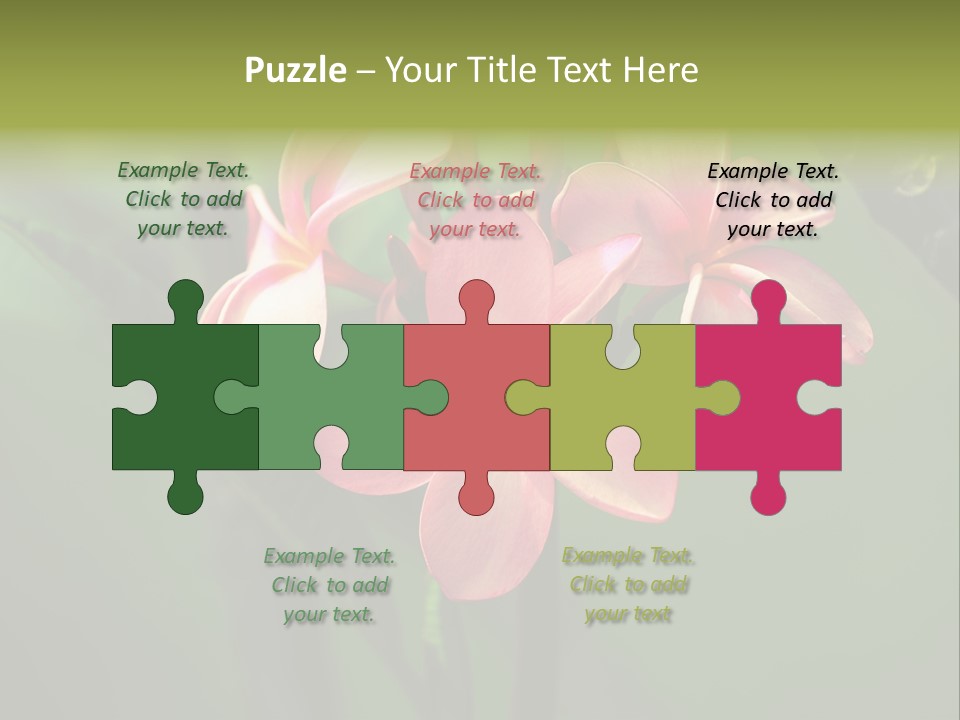 Plant Tropical Flower Selective Focus PowerPoint Template