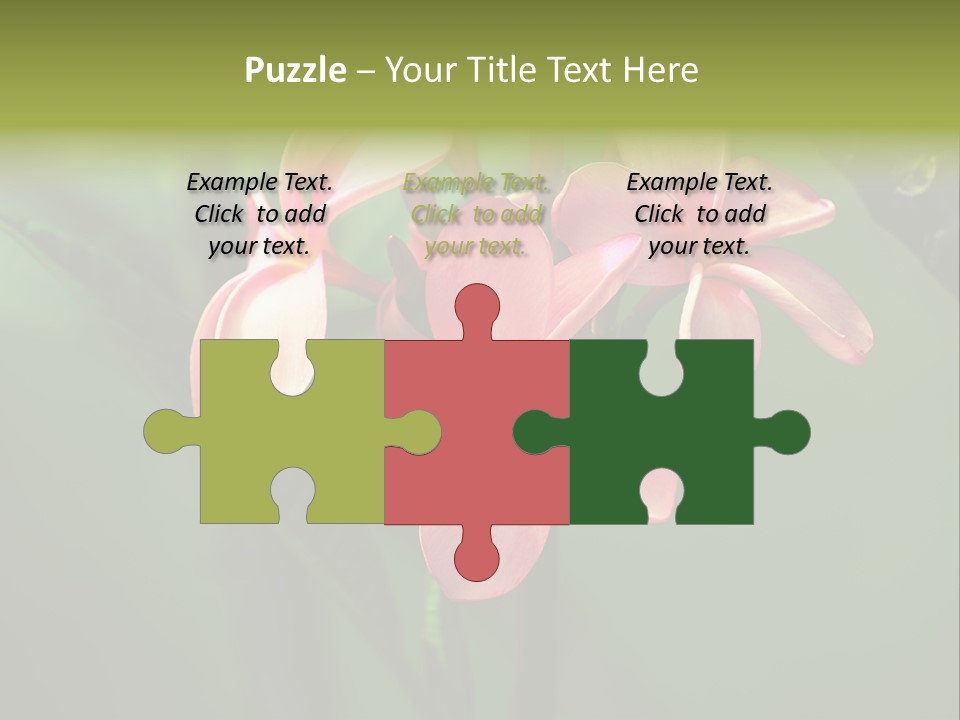 Plant Tropical Flower Selective Focus PowerPoint Template