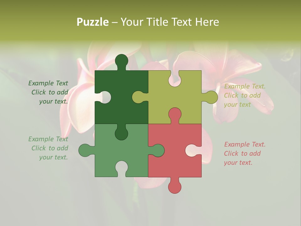 Plant Tropical Flower Selective Focus PowerPoint Template