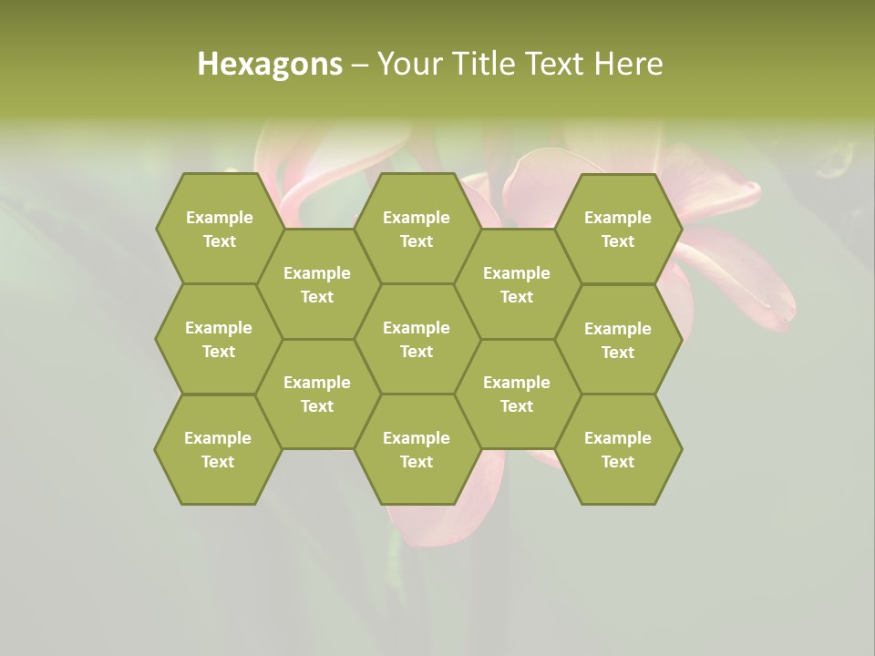 Plant Tropical Flower Selective Focus PowerPoint Template