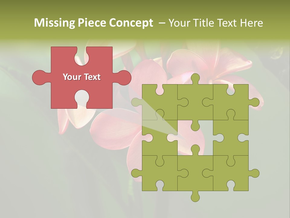 Plant Tropical Flower Selective Focus PowerPoint Template