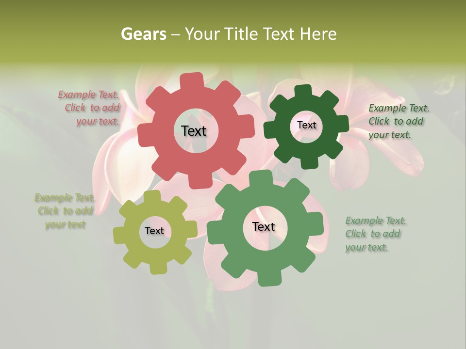 Plant Tropical Flower Selective Focus PowerPoint Template