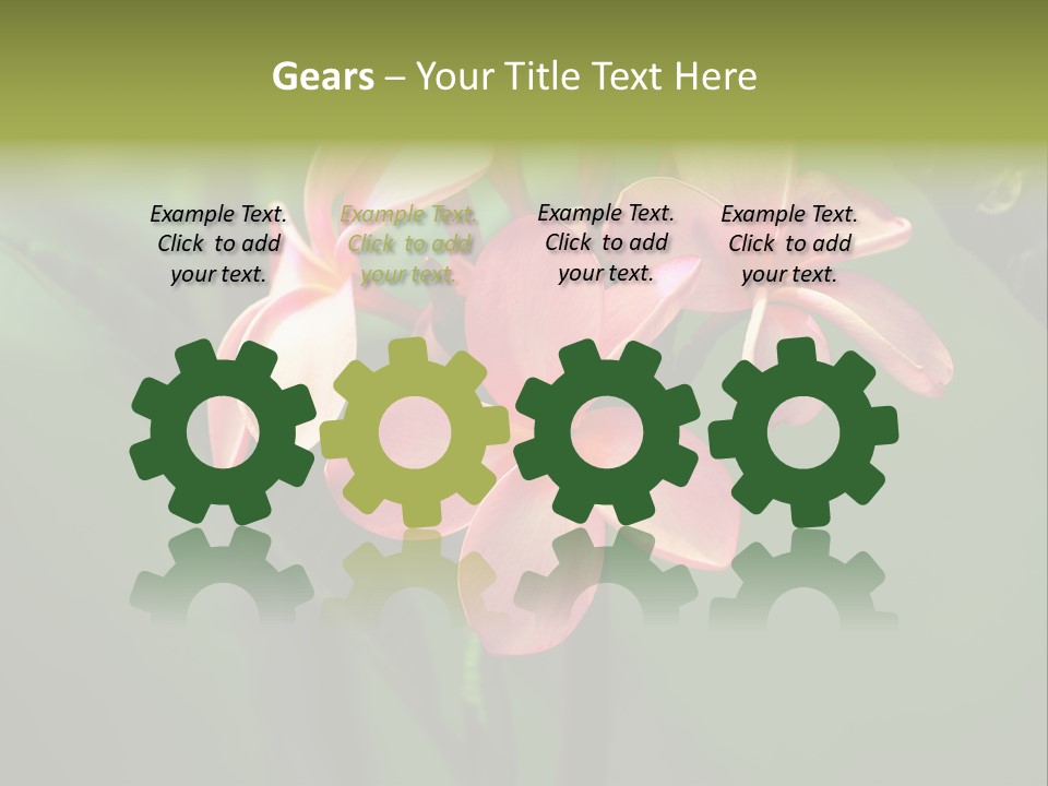 Plant Tropical Flower Selective Focus PowerPoint Template