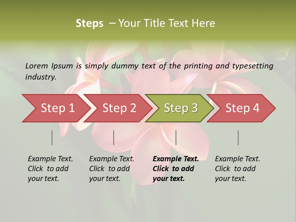 Plant Tropical Flower Selective Focus PowerPoint Template