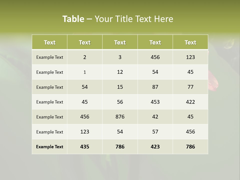 Plant Tropical Flower Selective Focus PowerPoint Template