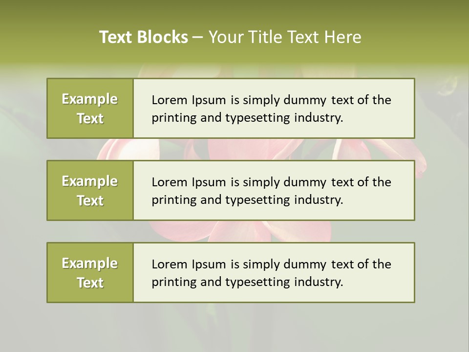 Plant Tropical Flower Selective Focus PowerPoint Template