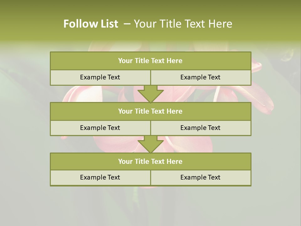 Plant Tropical Flower Selective Focus PowerPoint Template