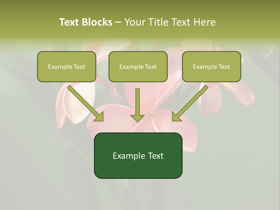 Plant Tropical Flower Selective Focus PowerPoint Template