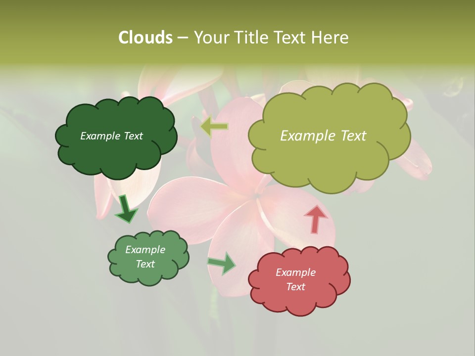 Plant Tropical Flower Selective Focus PowerPoint Template