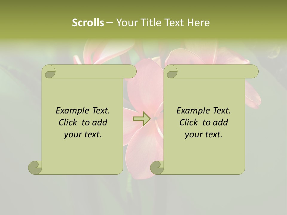 Plant Tropical Flower Selective Focus PowerPoint Template