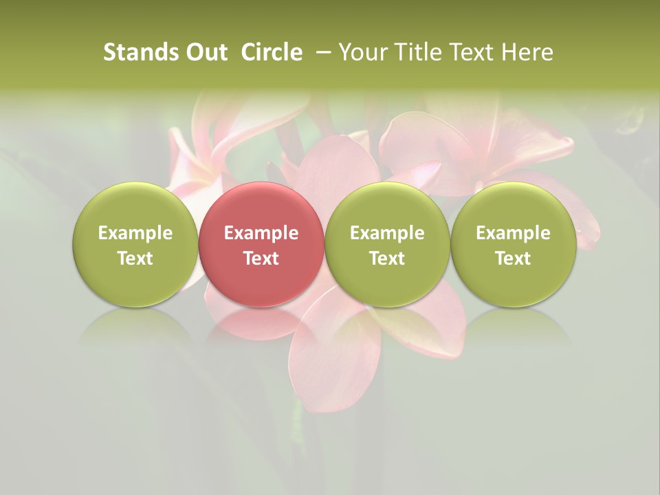 Plant Tropical Flower Selective Focus PowerPoint Template