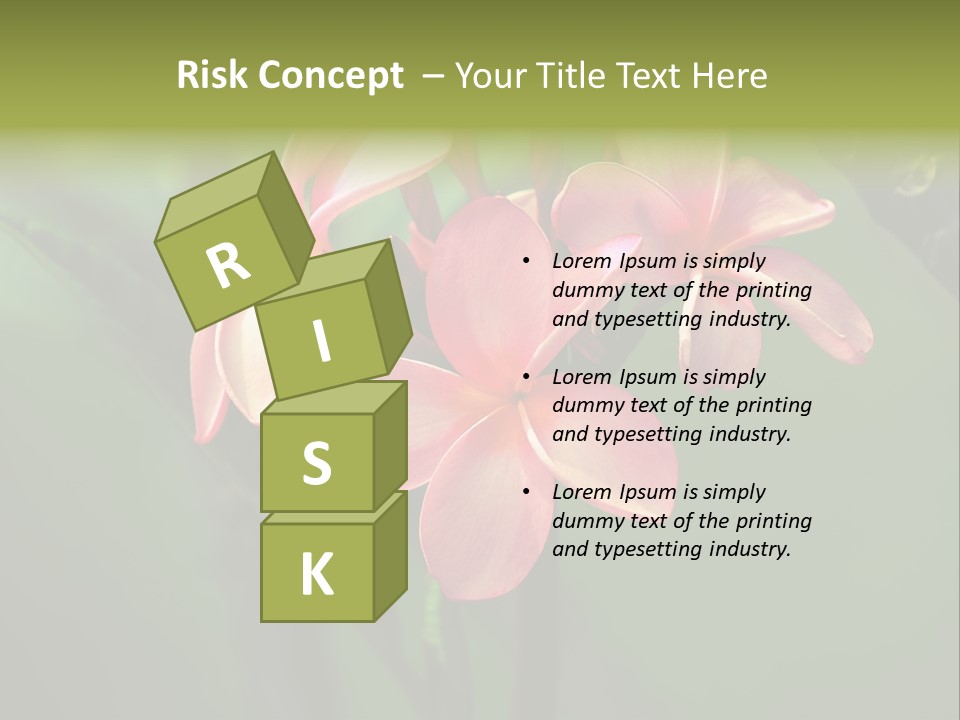 Plant Tropical Flower Selective Focus PowerPoint Template