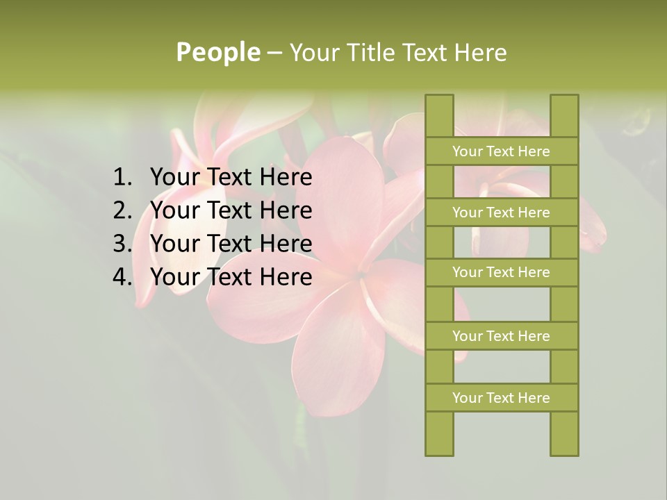 Plant Tropical Flower Selective Focus PowerPoint Template