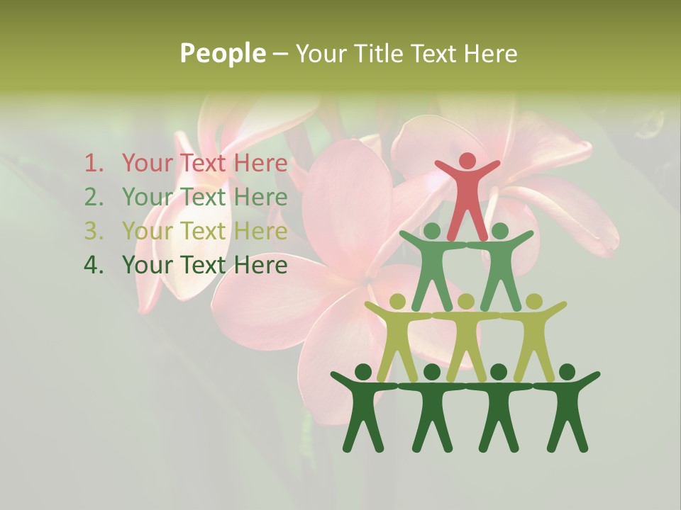 Plant Tropical Flower Selective Focus PowerPoint Template