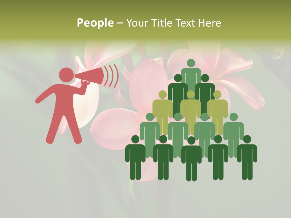 Plant Tropical Flower Selective Focus PowerPoint Template