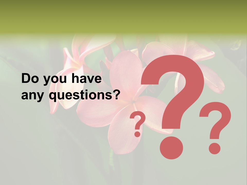 Plant Tropical Flower Selective Focus PowerPoint Template