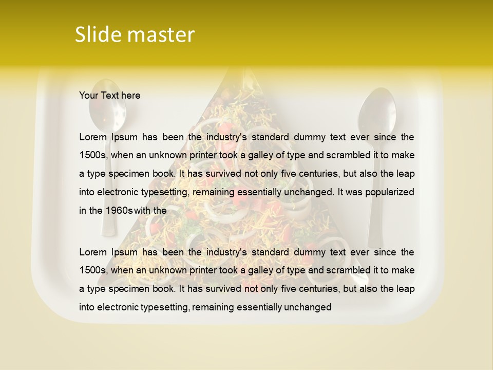 Chutney Isolated Pakodi PowerPoint Template