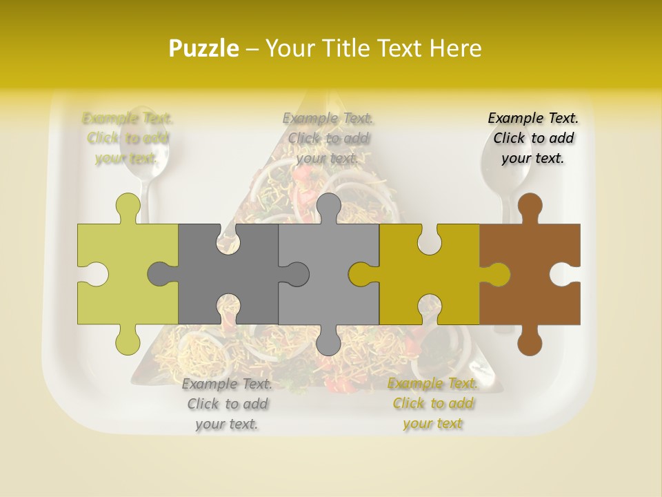 Chutney Isolated Pakodi PowerPoint Template