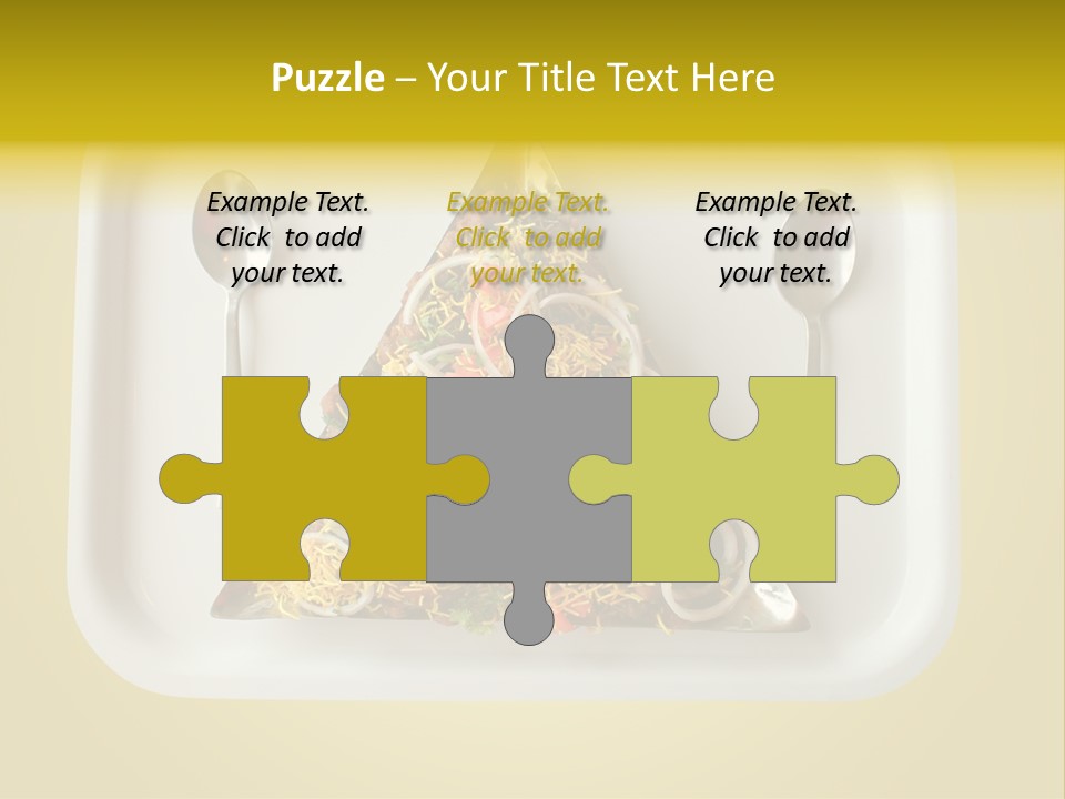 Chutney Isolated Pakodi PowerPoint Template