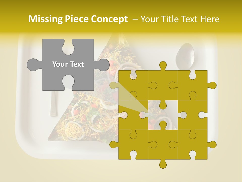 Chutney Isolated Pakodi PowerPoint Template