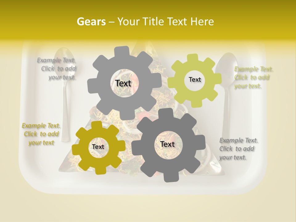 Chutney Isolated Pakodi PowerPoint Template