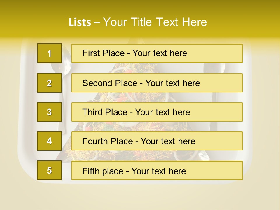 Chutney Isolated Pakodi PowerPoint Template