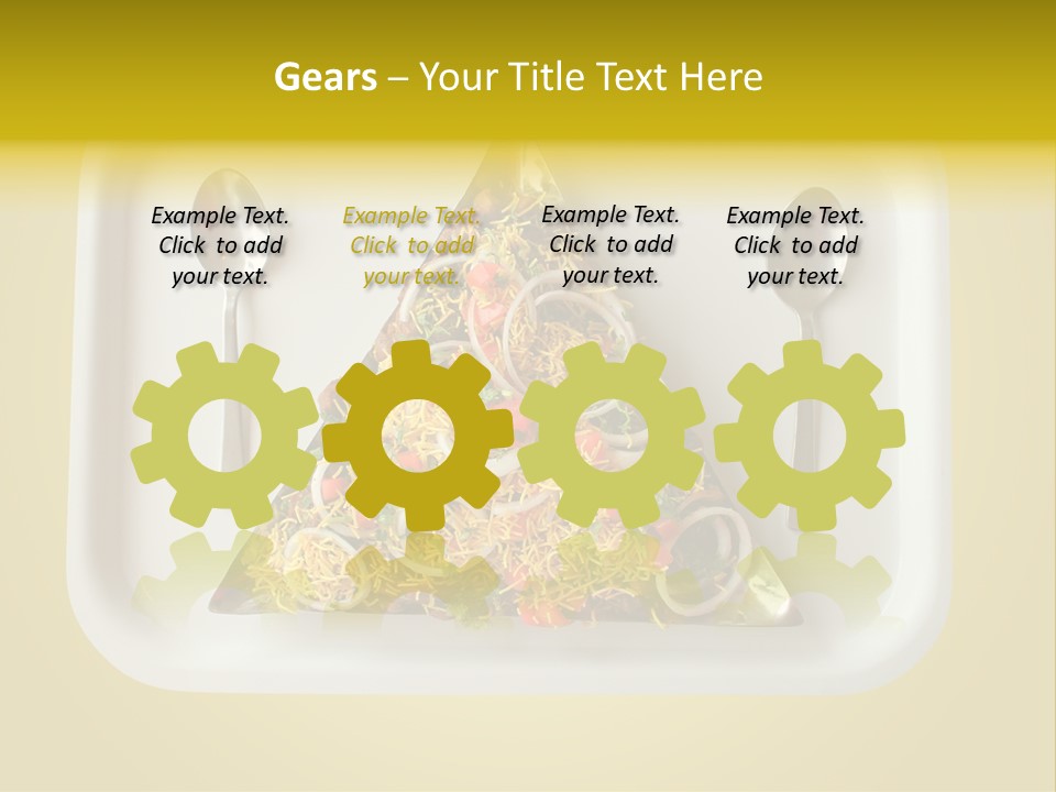 Chutney Isolated Pakodi PowerPoint Template