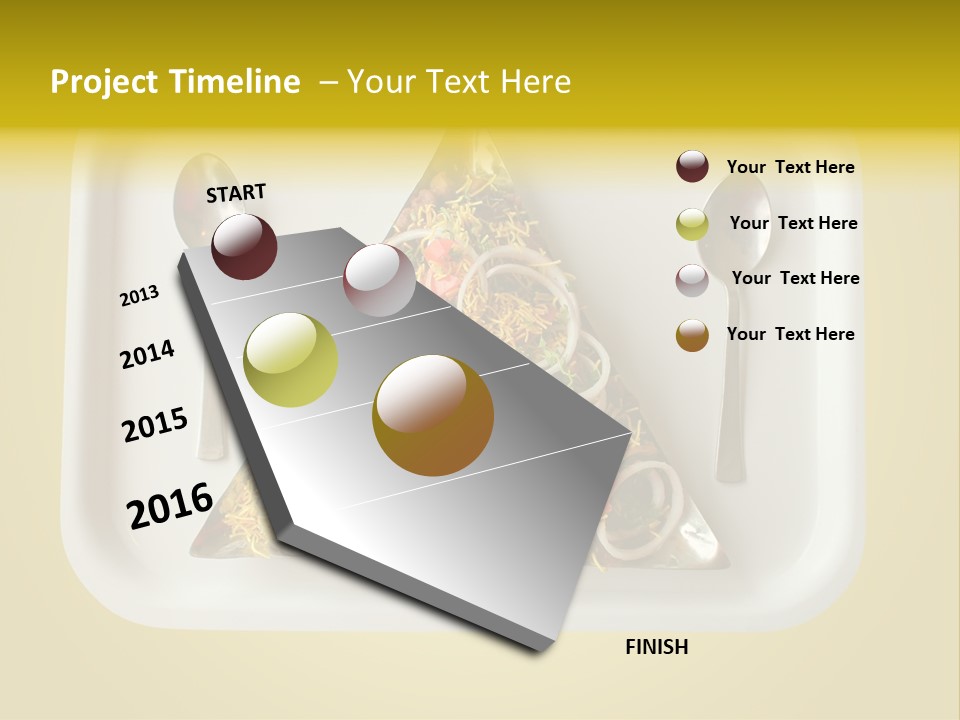 Chutney Isolated Pakodi PowerPoint Template