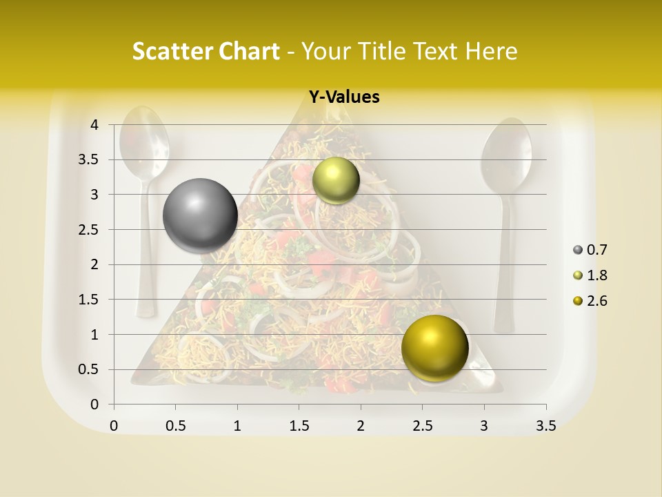Chutney Isolated Pakodi PowerPoint Template