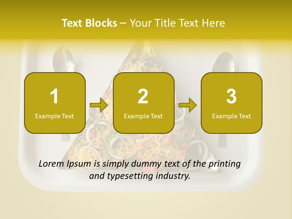 Chutney Isolated Pakodi PowerPoint Template