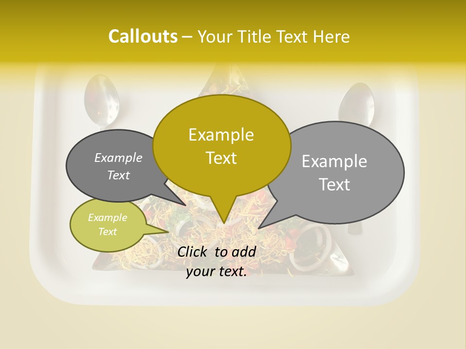 Chutney Isolated Pakodi PowerPoint Template