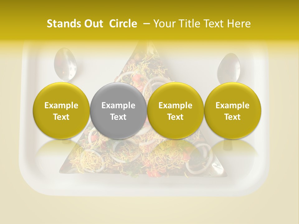 Chutney Isolated Pakodi PowerPoint Template