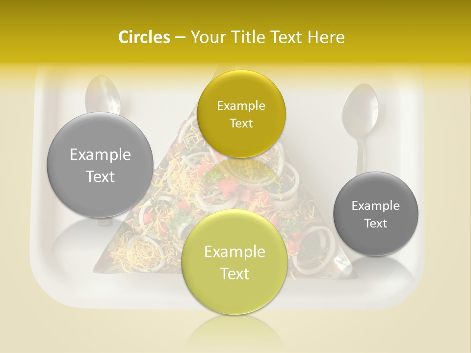 Chutney Isolated Pakodi PowerPoint Template