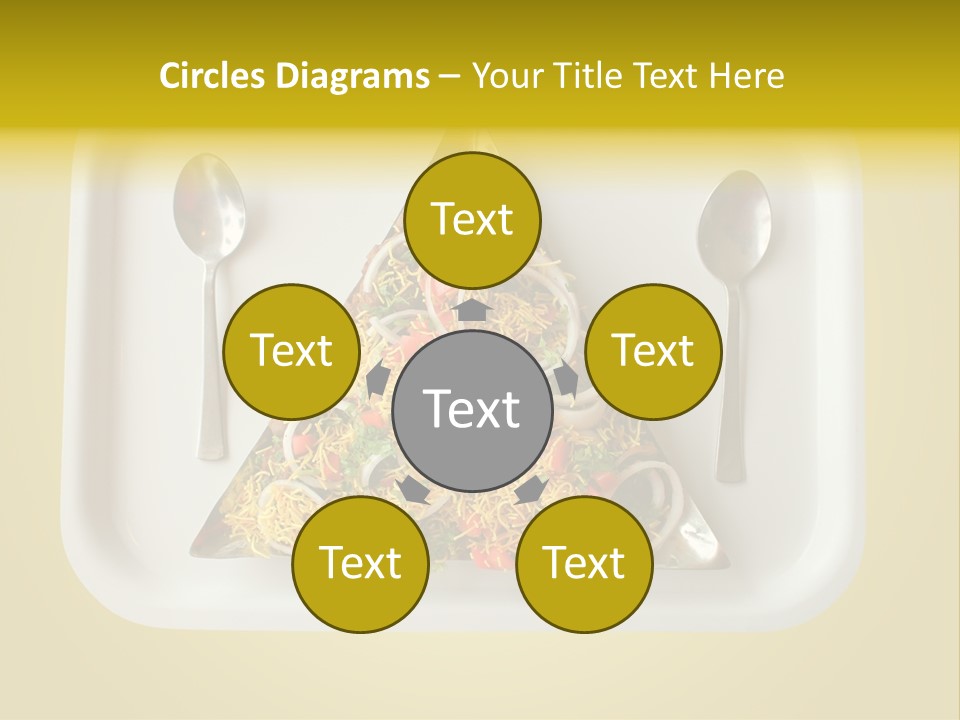 Chutney Isolated Pakodi PowerPoint Template