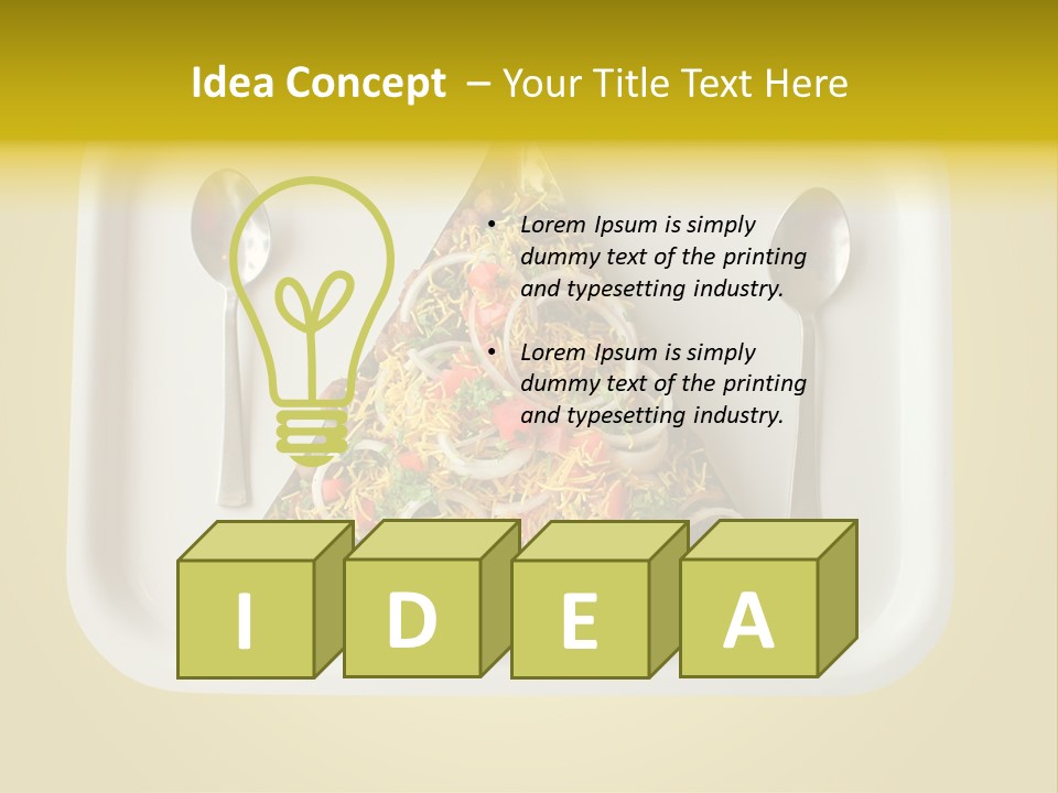 Chutney Isolated Pakodi PowerPoint Template