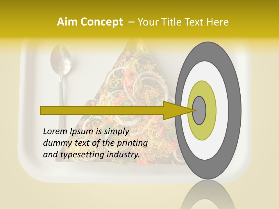 Chutney Isolated Pakodi PowerPoint Template