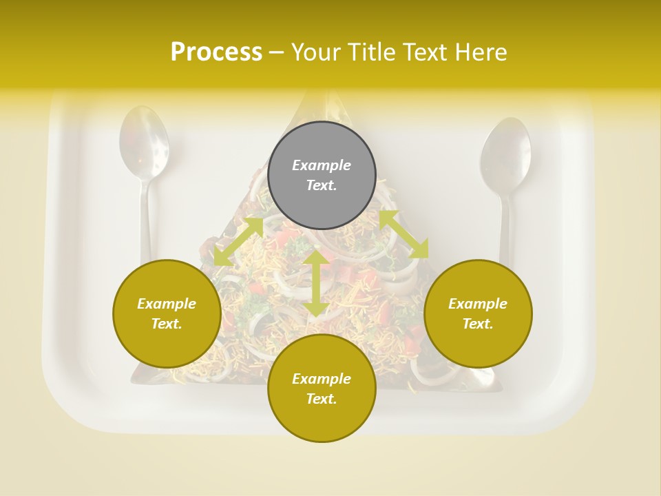 Chutney Isolated Pakodi PowerPoint Template