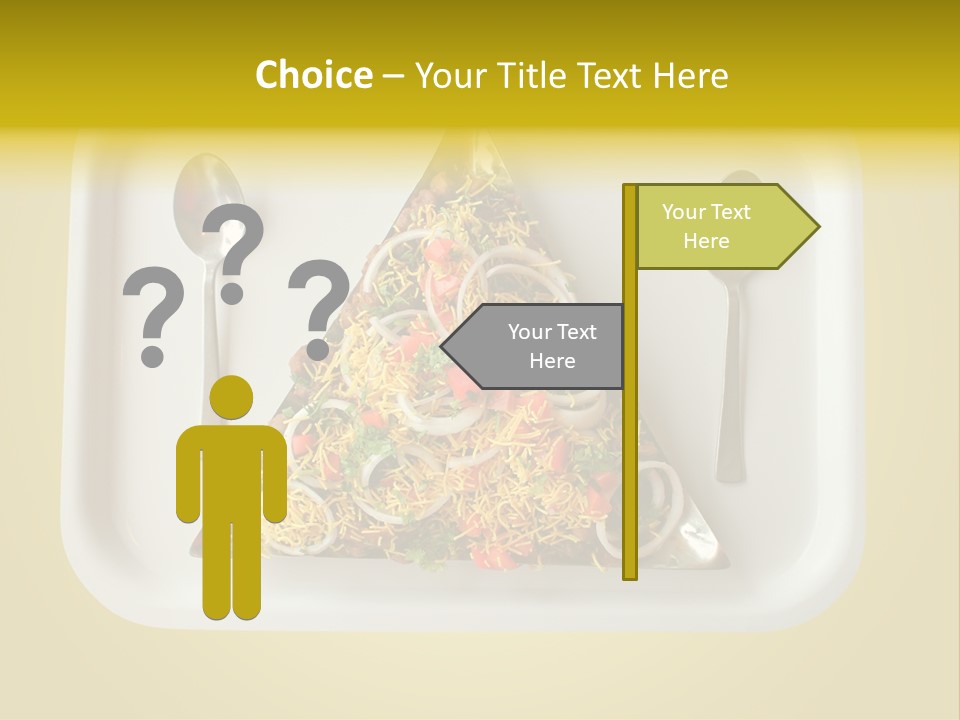 Chutney Isolated Pakodi PowerPoint Template