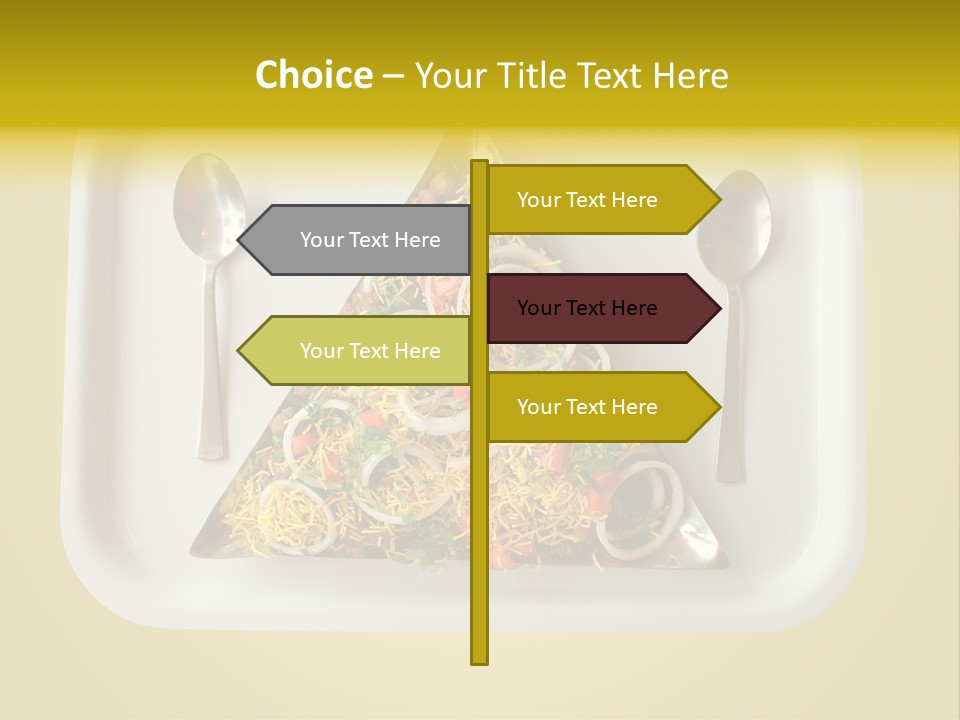 Chutney Isolated Pakodi PowerPoint Template