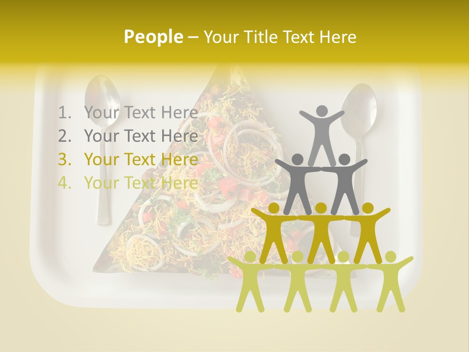 Chutney Isolated Pakodi PowerPoint Template