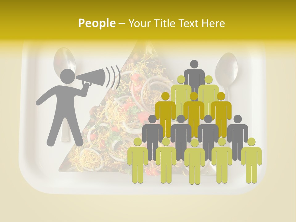 Chutney Isolated Pakodi PowerPoint Template