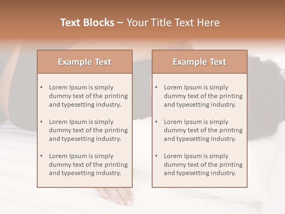 Healthy Touching Person PowerPoint Template
