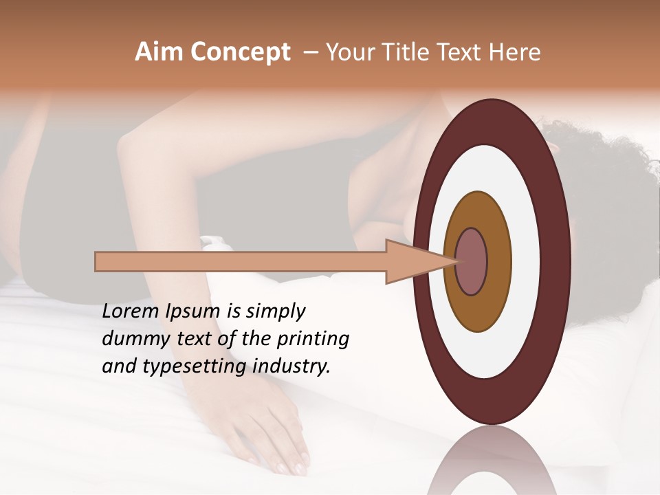 Healthy Touching Person PowerPoint Template