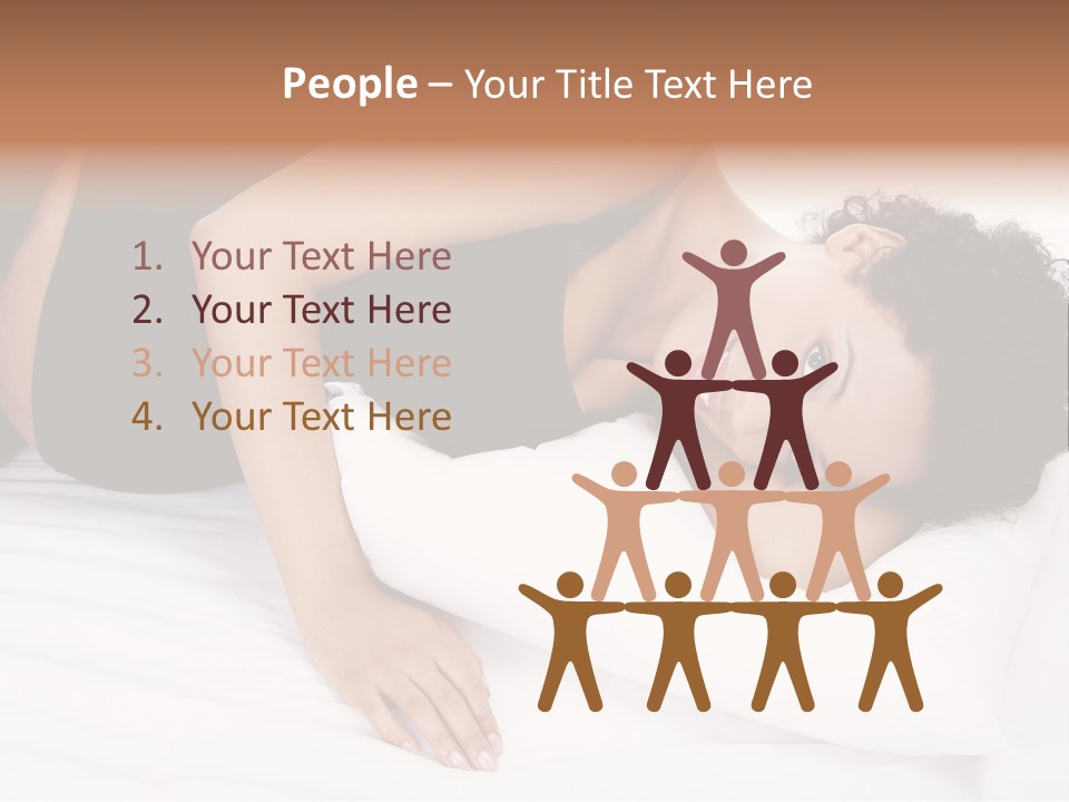 Healthy Touching Person PowerPoint Template