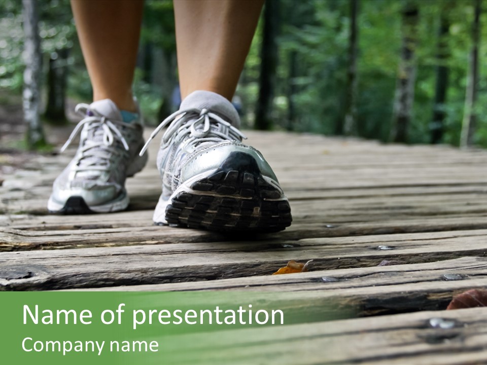 Activity Lake Sidewalk PowerPoint Template